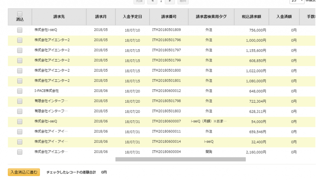 入金消込の管理方法 請求データと自動連携 I Seiq公式ガイド